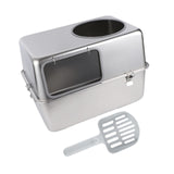 Maxbell Hooded Cat Litter Box with Lid with Cat Litter Shovel Hooded Cat Litter Tray without Pedal