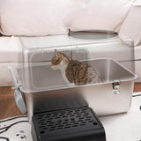 Maxbell Hooded Cat Litter Box with Lid with Cat Litter Shovel Hooded Cat Litter Tray without Pedal