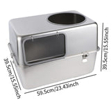 Maxbell Hooded Cat Litter Box with Lid with Cat Litter Shovel Hooded Cat Litter Tray without Pedal