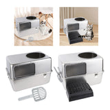 Maxbell Hooded Cat Litter Box with Lid with Cat Litter Shovel Hooded Cat Litter Tray without Pedal