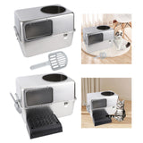Maxbell Hooded Cat Litter Box with Lid with Cat Litter Shovel Hooded Cat Litter Tray without Pedal