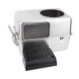 Maxbell Hooded Cat Litter Box with Lid with Cat Litter Shovel Hooded Cat Litter Tray with Pedal