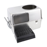 Maxbell Hooded Cat Litter Box with Lid with Cat Litter Shovel Hooded Cat Litter Tray with Pedal