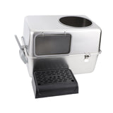 Maxbell Hooded Cat Litter Box with Lid with Cat Litter Shovel Hooded Cat Litter Tray with Pedal