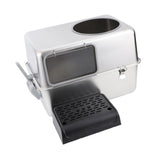 Maxbell Hooded Cat Litter Box with Lid with Cat Litter Shovel Hooded Cat Litter Tray with Pedal