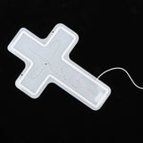 Maxbell Cross Neon Sign Cold Light Hanging Neon Light for Christmas Festivals Easter 40x28cm