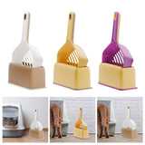 Maxbell Cat Litter Scooper Pet Sifter Easy Cleanup Kitten Scooper Cleaning Tool White