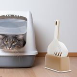 Maxbell Cat Litter Scooper Pet Sifter Easy Cleanup Kitten Scooper Cleaning Tool White