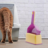 Maxbell Cat Litter Scooper Pet Sifter Easy Cleanup Kitten Scooper Cleaning Tool Purple