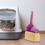 Maxbell Cat Litter Scooper Pet Sifter Easy Cleanup Kitten Scooper Cleaning Tool Purple
