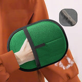 Maxbell Pet Hair Removal Glove for Cats Dogs Portable Electrostatic Pet Hair Remover Brown