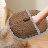 Maxbell Pet Hair Removal Glove for Cats Dogs Portable Electrostatic Pet Hair Remover Brown