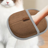 Maxbell Pet Hair Removal Glove for Cats Dogs Portable Electrostatic Pet Hair Remover Brown