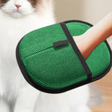 Maxbell Pet Hair Removal Glove for Cats Dogs Portable Electrostatic Pet Hair Remover Green