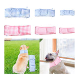 Maxbell Dog Cooling Bandana Accessories Clothes Neck Wrap for Indoor Camping Fishing Blue and L