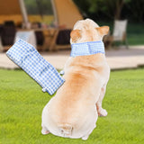 Maxbell Dog Cooling Bandana Accessories Clothes Neck Wrap for Indoor Camping Fishing Blue and L