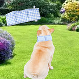 Maxbell Dog Cooling Bandana Accessories Clothes Neck Wrap for Indoor Camping Fishing Blue and S