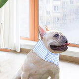 Maxbell Dog Cooling Bandana Accessories Clothes Neck Wrap for Indoor Camping Fishing Blue and S