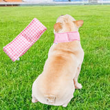 Maxbell Dog Cooling Bandana Accessories Clothes Neck Wrap for Indoor Camping Fishing Pink and L