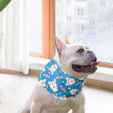 Maxbell Dog Cooling Bandana Breathable Soft Summer Collar for Fishing Indoor Camping Blue and L