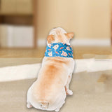 Maxbell Dog Cooling Bandana Breathable Soft Summer Collar for Fishing Indoor Camping Blue and M