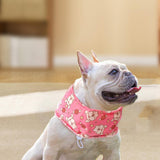Maxbell Dog Cooling Bandana Breathable Soft Summer Collar for Fishing Indoor Camping Pink and M