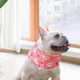 Maxbell Dog Cooling Bandana Breathable Soft Summer Collar for Fishing Indoor Camping Pink and S
