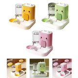 Maxbell 2 in 1 Automatic Pet Feeder Pet Food Bowl for Small Animals Small Dogs Yellow