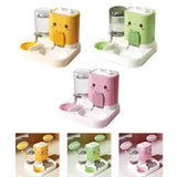 Maxbell 2 in 1 Automatic Pet Feeder Pet Food Bowl for Small Animals Small Dogs Yellow