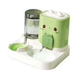 Maxbell 2 in 1 Automatic Pet Feeder Pet Food Bowl for Small Animals Small Dogs Green