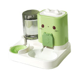 Maxbell 2 in 1 Automatic Pet Feeder Pet Food Bowl for Small Animals Small Dogs Green