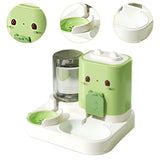Maxbell 2 in 1 Automatic Pet Feeder Pet Food Bowl for Small Animals Small Dogs Green