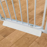 Maxbell Baby Gate Stabilizing Feet Easily Install Sturdy Multipurpose Avoid Tripping White