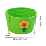 Maxbell Small Pet Hammock Comfortable Pet House Hanging Bed for Home Use Yard Garden Green