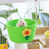 Maxbell Small Pet Hammock Comfortable Pet House Hanging Bed for Home Use Yard Garden Green