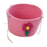 Maxbell Small Pet Hammock Comfortable Pet House Hanging Bed for Home Use Yard Garden Pink