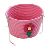 Maxbell Small Pet Hammock Comfortable Pet House Hanging Bed for Home Use Yard Garden Pink