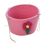 Maxbell Small Pet Hammock Comfortable Pet House Hanging Bed for Home Use Yard Garden Pink