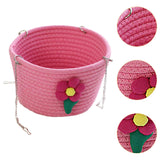 Maxbell Small Pet Hammock Comfortable Pet House Hanging Bed for Home Use Yard Garden Pink