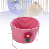 Maxbell Small Pet Hammock Comfortable Pet House Hanging Bed for Home Use Yard Garden Pink