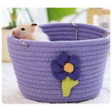 Maxbell Small Pet Hammock Comfortable Pet House Hanging Bed for Home Use Yard Garden Purple
