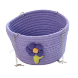 Maxbell Small Pet Hammock Comfortable Pet House Hanging Bed for Home Use Yard Garden Purple