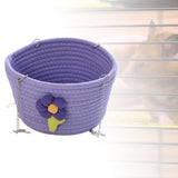 Maxbell Small Pet Hammock Comfortable Pet House Hanging Bed for Home Use Yard Garden Purple