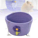 Maxbell Small Pet Hammock Comfortable Pet House Hanging Bed for Home Use Yard Garden Purple