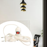 Maxbell E27 Light Socket with Wire E27 Lamp Base for Desktop Hallway Home Decoration 2m