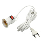 Maxbell E27 Light Socket with Wire E27 Lamp Base for Desktop Hallway Home Decoration 4m