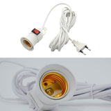 Maxbell E27 Light Socket with Wire E27 Lamp Base for Desktop Hallway Home Decoration 4m