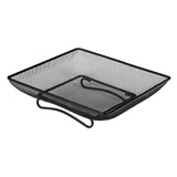 Maxbell Ground Bird Feeder Tray Metal Mesh Square Platform for Squirrel Chicken Deck