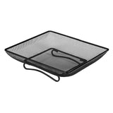 Maxbell Ground Bird Feeder Tray Metal Mesh Square Platform for Squirrel Chicken Deck