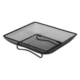 Maxbell Ground Bird Feeder Tray Metal Mesh Square Platform for Squirrel Chicken Deck